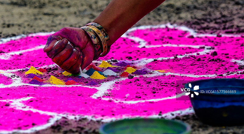 蓝果丽/Kolam比赛图片素材