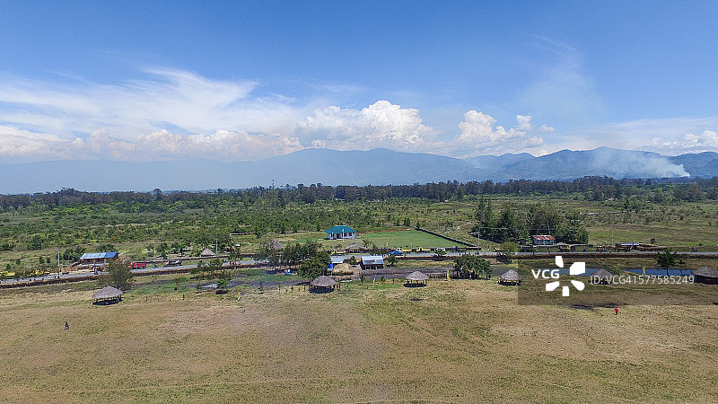 瓦梅纳巴列姆山谷航拍图片素材