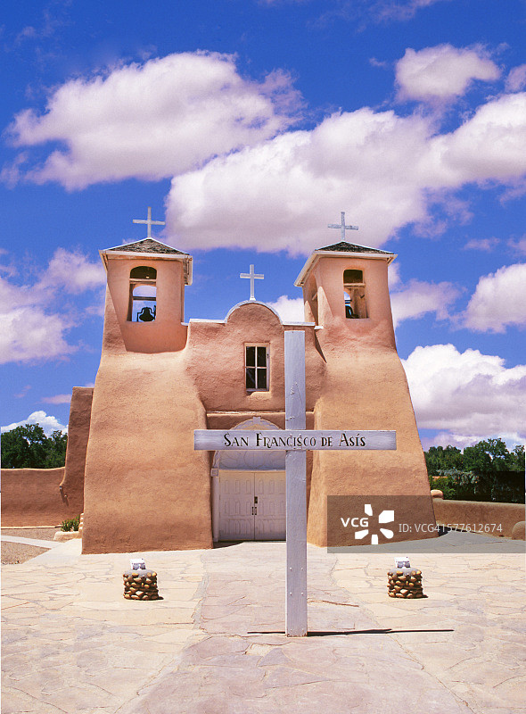 陶斯牧场教堂图片素材