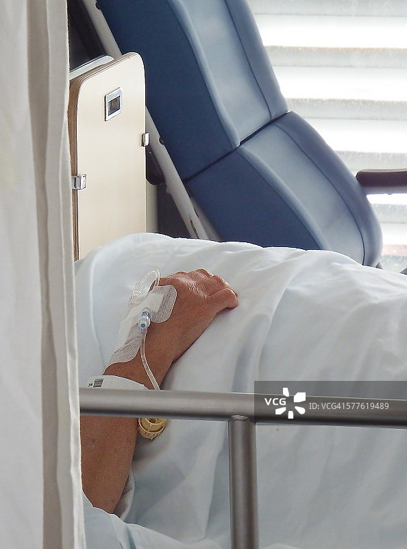 住院病人手部特写图片素材