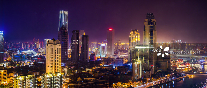 中国天津城市天际线图片素材