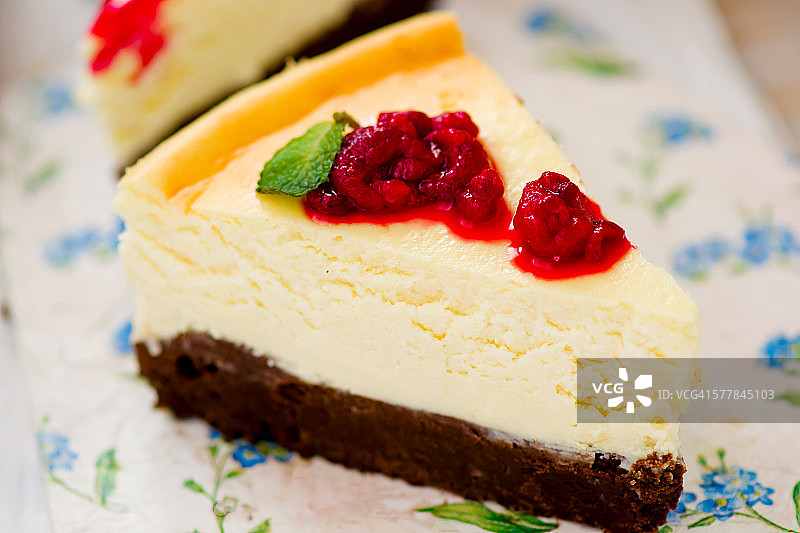 巧克力芝士蛋糕图片素材