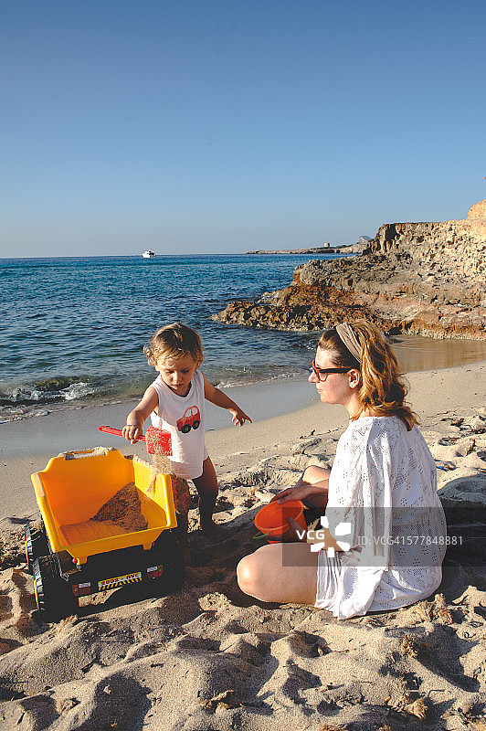 在海滩上图片素材