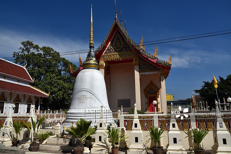 泰国 Phimai 的 Wat Derm 寺庙图片素材