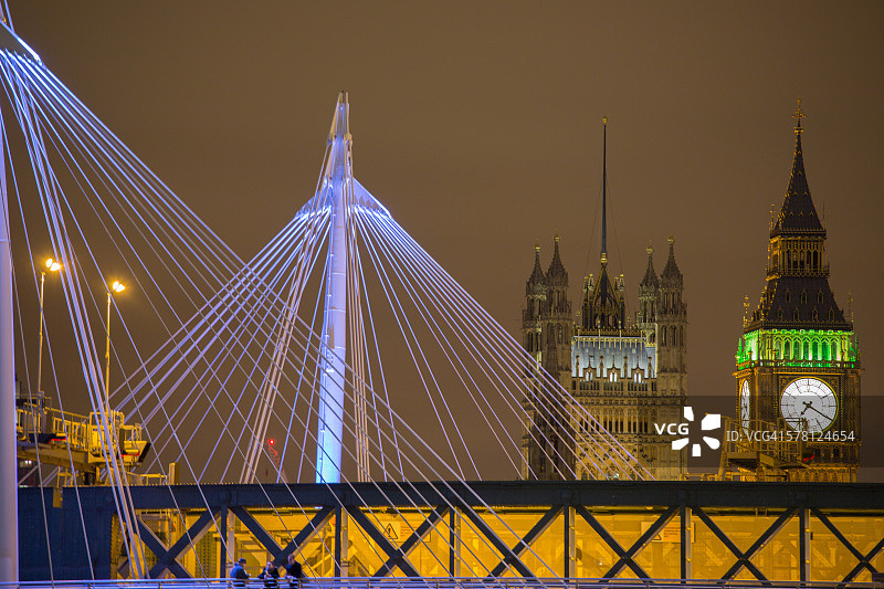 金禧桥和大本钟图片素材