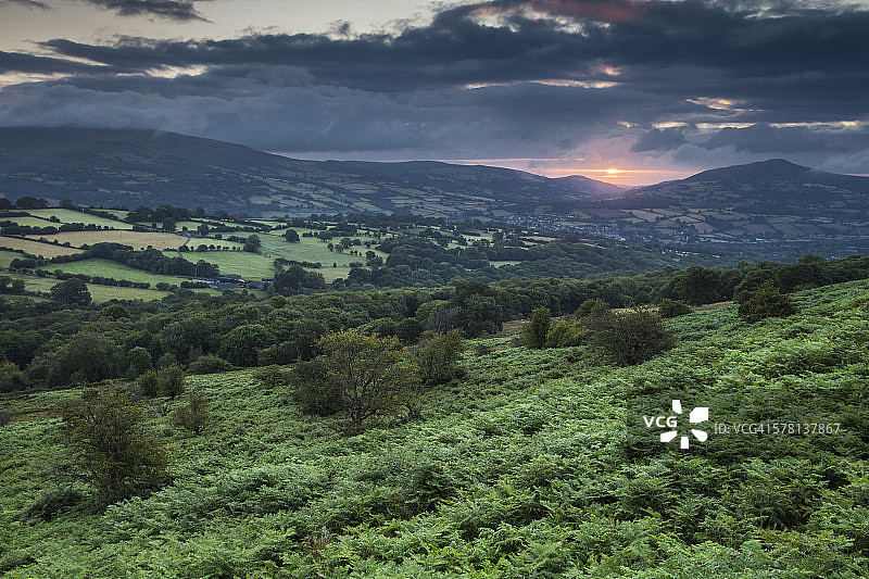 威尔士的面包山图片素材