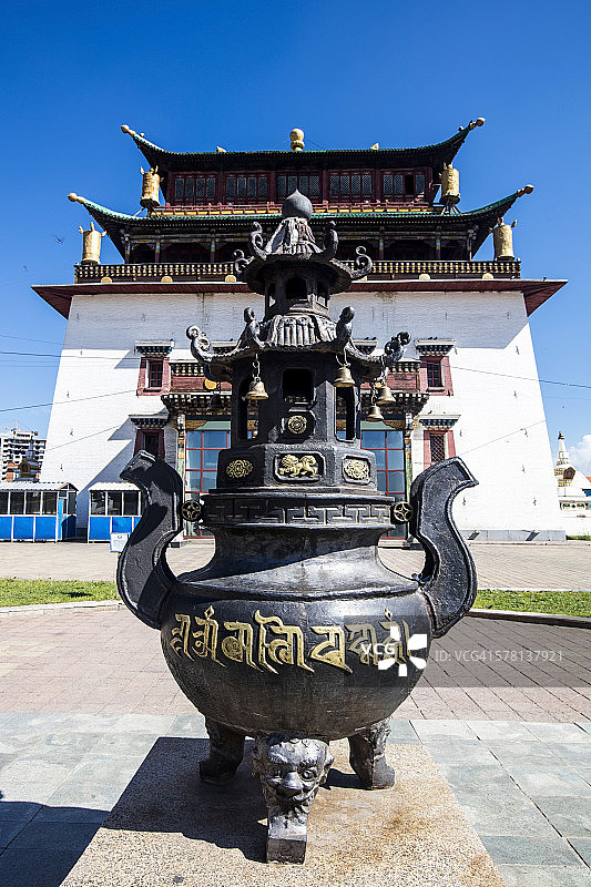 乌兰巴托甘丹寺图片素材