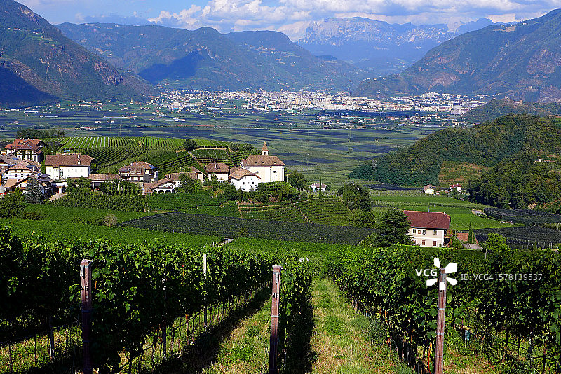 意大利南蒂罗尔葡萄酒之路图片素材