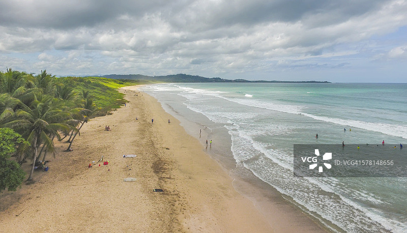 瓜纳卡斯特格兰德海滩，哥斯达黎加图片素材