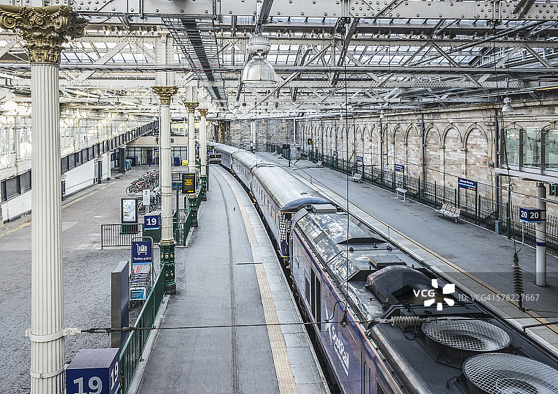 爱丁堡韦弗利火车站图片素材
