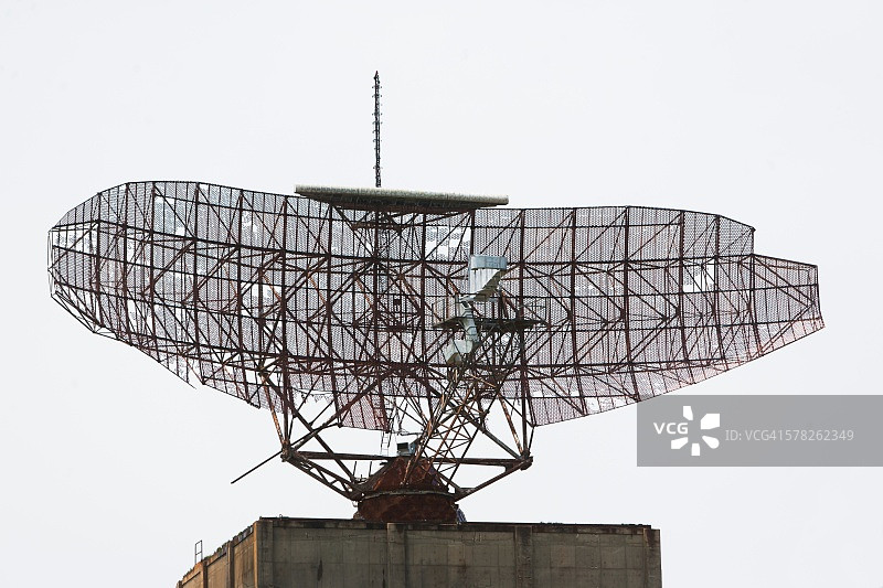 卫星天线，美国纽约蒙托克图片素材