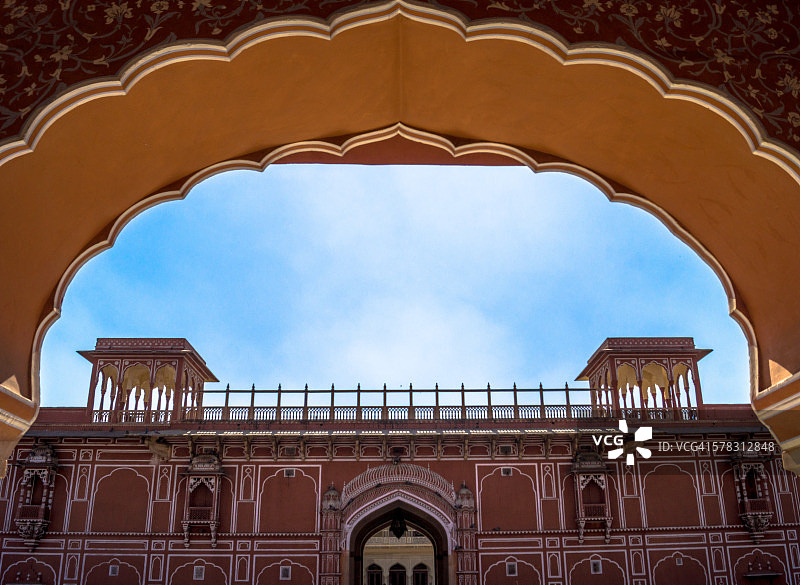 斋浦尔拉贾斯坦邦城市宫殿图片素材