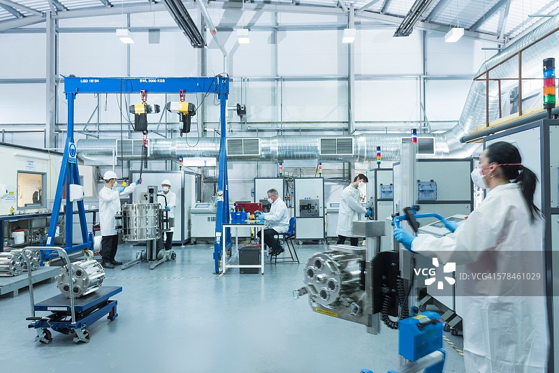 石墨烯加工厂的石墨烯纳米材料生产环境图片素材