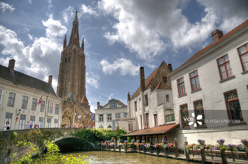 布鲁日圣母教堂塔楼图片素材