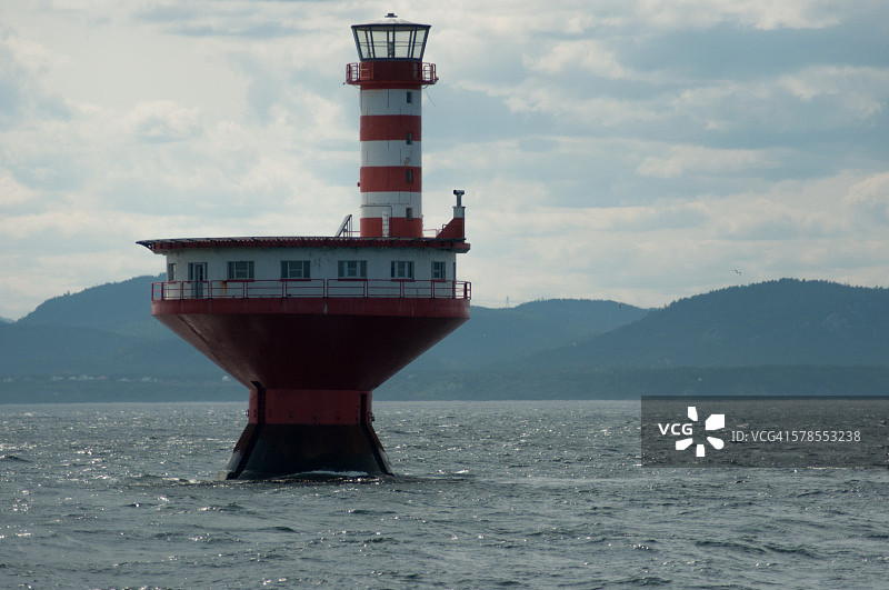 圣劳伦斯河沿岸的灯塔图片素材