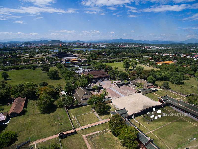 顺化紫禁城（天空视角）图片素材