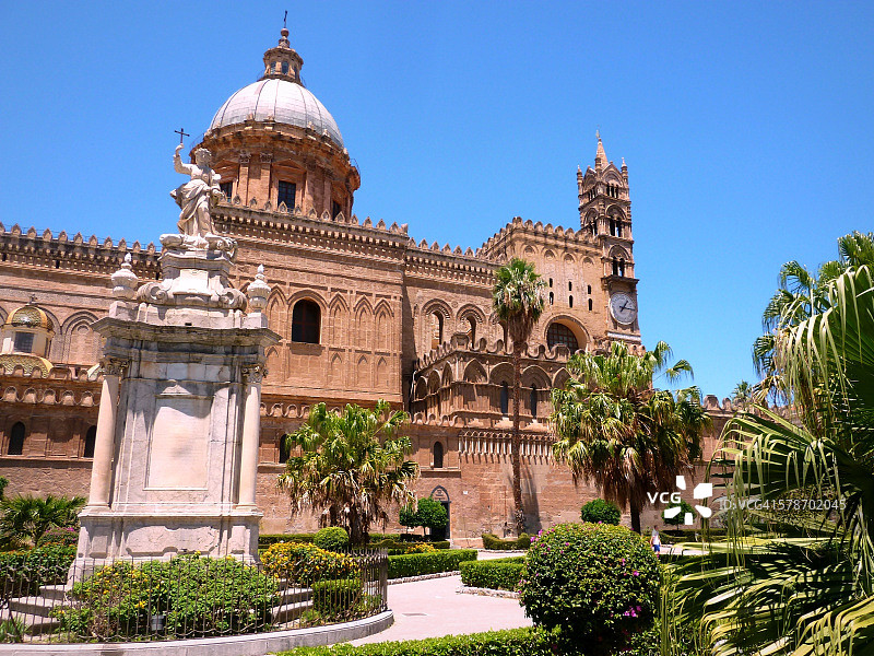 西西里岛巴勒莫大教堂图片素材