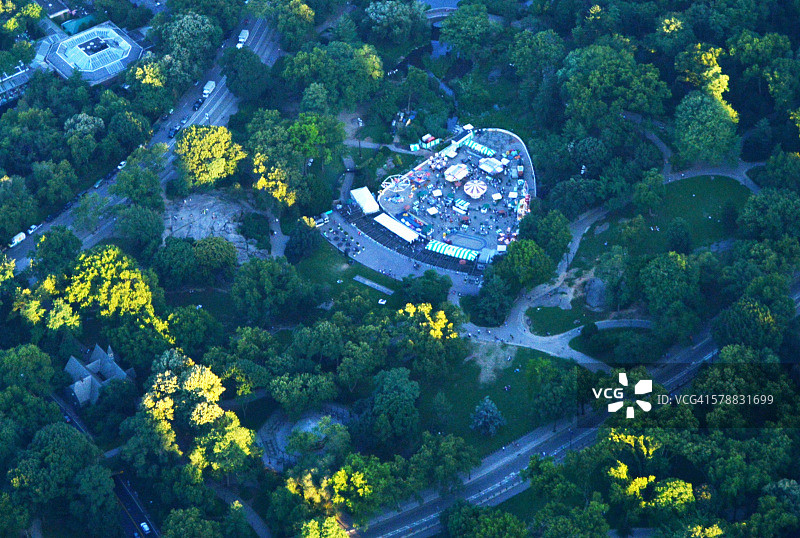 中央公园的沃ollman溜冰场图片素材