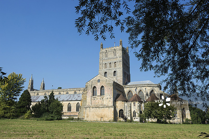 格洛斯特郡蒂克斯伯里修道院图片素材