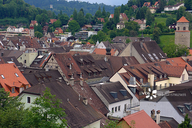 奥地利费尔德基希的屋顶图片素材