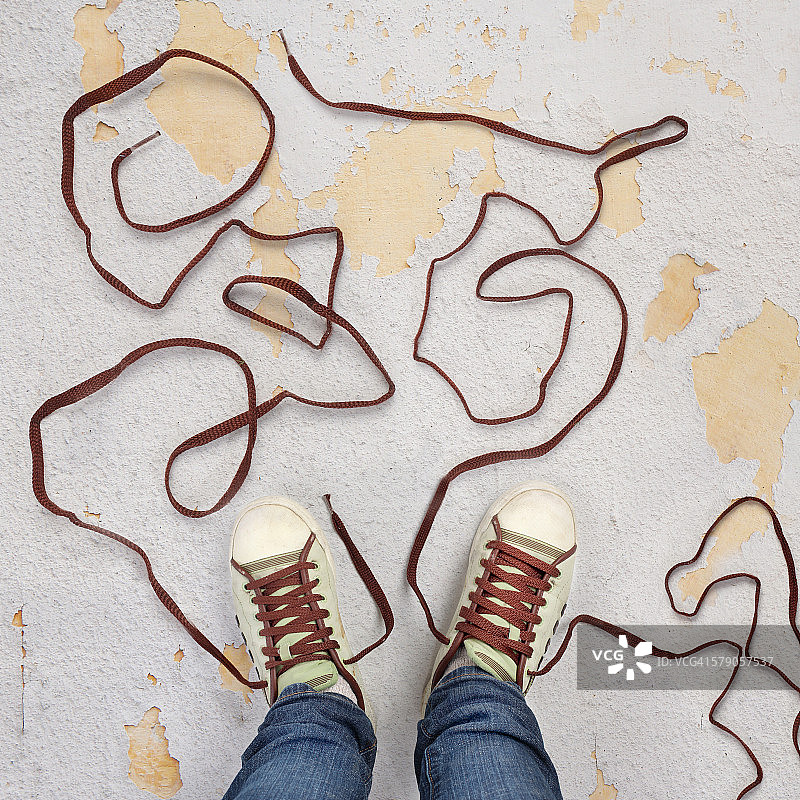 你的脚在哪里?图片素材