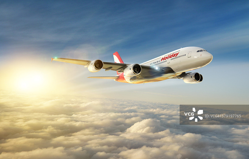 度假飞机图片素材