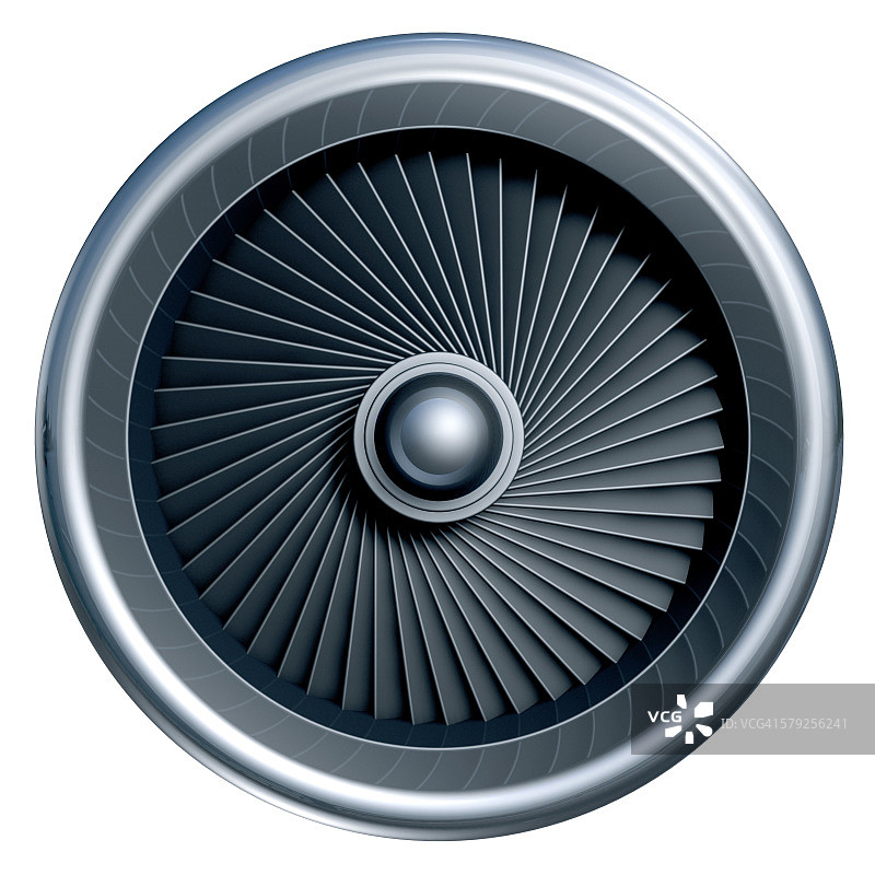 隔离的喷气发动机图片素材