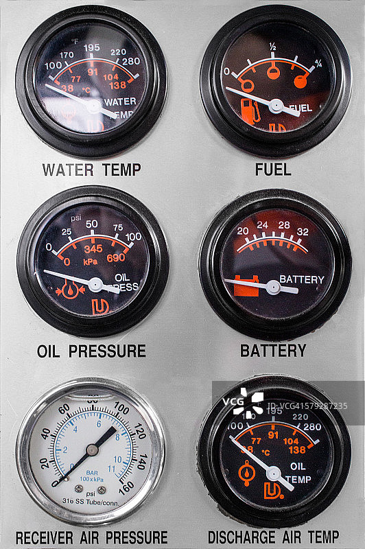 工业机器上的仪表图片素材