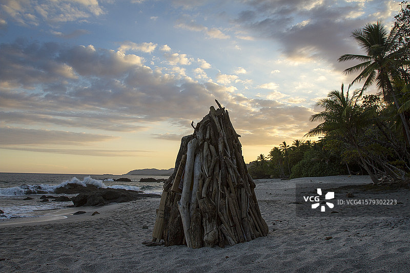 蒙特祖玛的篝火图片素材