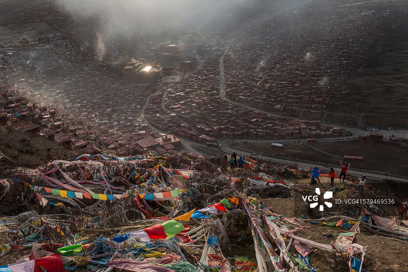喇荣寺五明佛学院图片素材