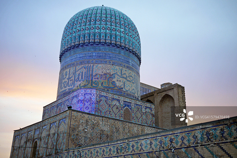 撒马尔罕的比比哈努姆清真寺图片素材