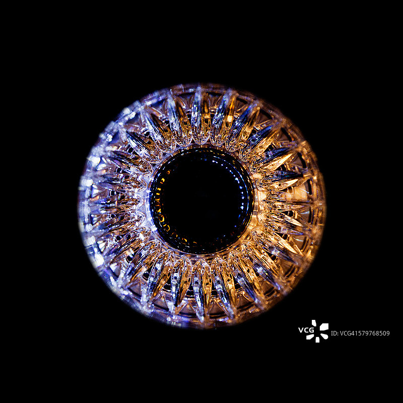 玻璃杯俯视图图片素材