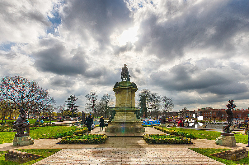英格兰斯特拉特福的戈尔纪念碑图片素材