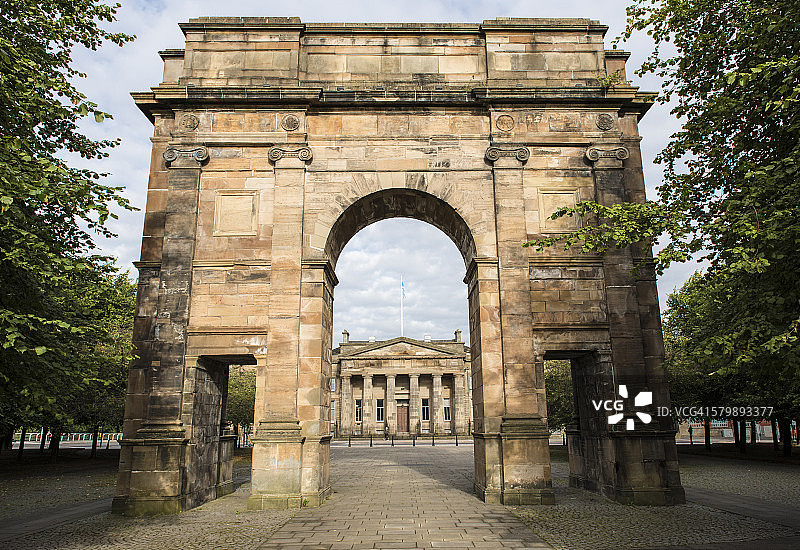 高等法院与麦克伦南拱门图片素材