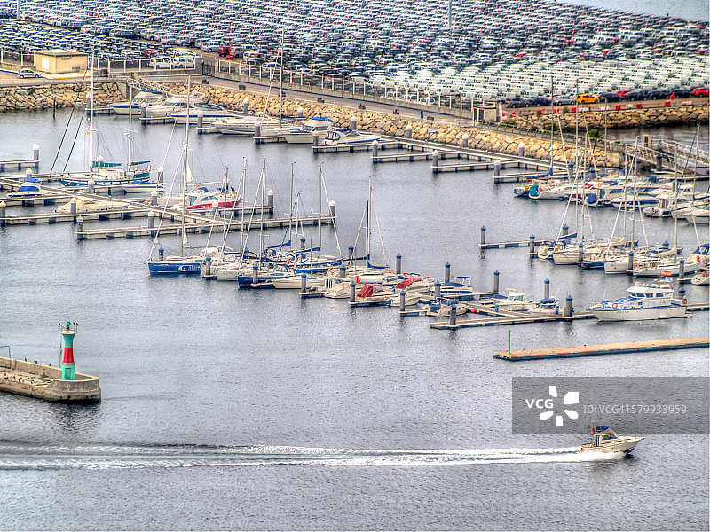 维戈市的码头图片素材