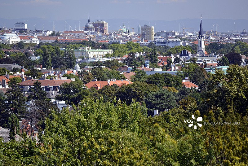 维也纳航拍，奥地利图片素材