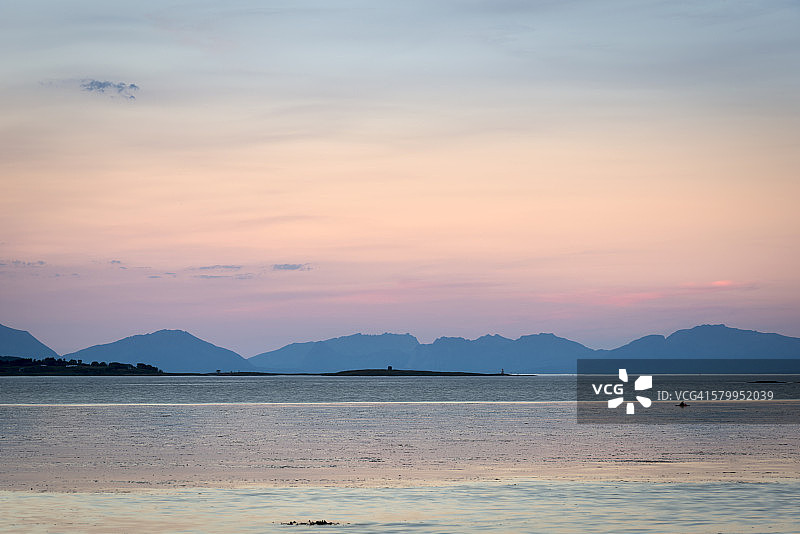 罗弗敦群岛的日落图片素材