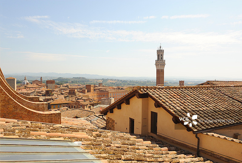 锡耶纳屋顶图片素材
