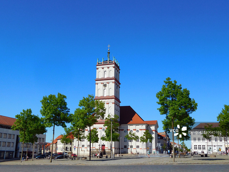 梅克伦堡-前波莫瑞州新施特雷利茨市教堂图片素材