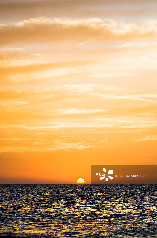 加的斯日落图片素材