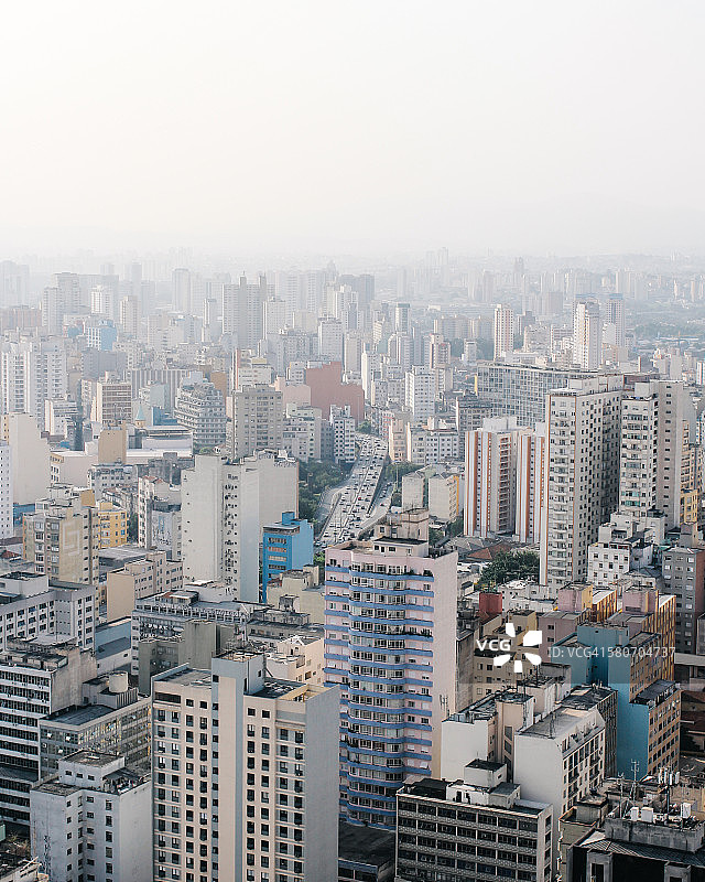 圣保罗城市扩张景象图片素材