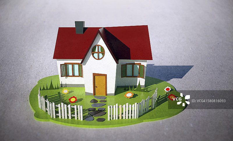 房屋模型插图图片素材