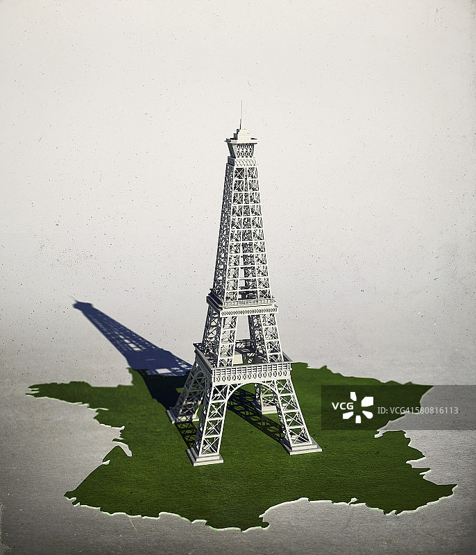埃菲尔铁塔插画图片素材