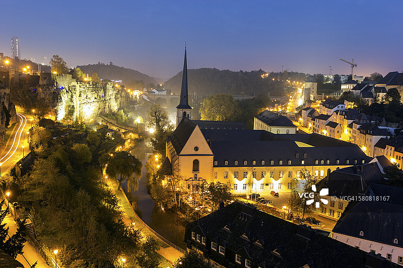 卢森堡市新明斯特修道院图片素材