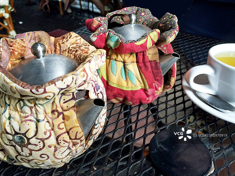 两人份的早茶图片素材