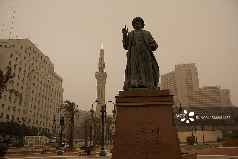 奥马尔·马克拉姆雕像图片素材