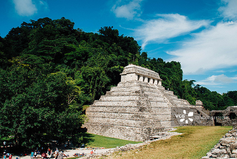 帕伦克的玛雅遗址图片素材