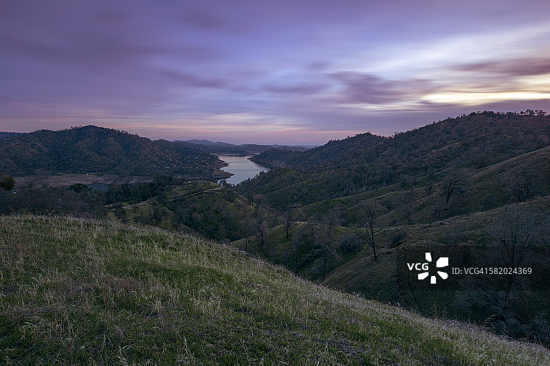 弗雷斯诺县的日落图片素材