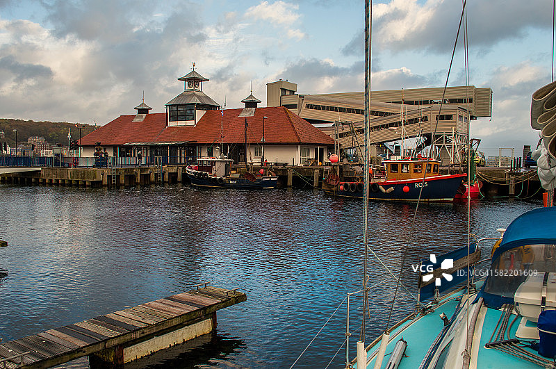 码头和渡轮码头图片素材
