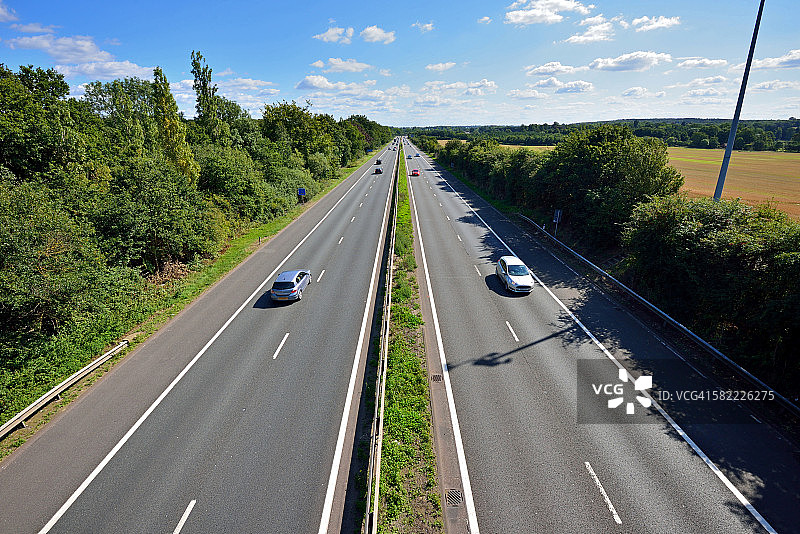 桥上的高速公路景观图片素材